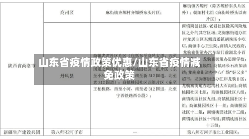 山东省疫情政策优惠/山东省疫情减免政策-第2张图片