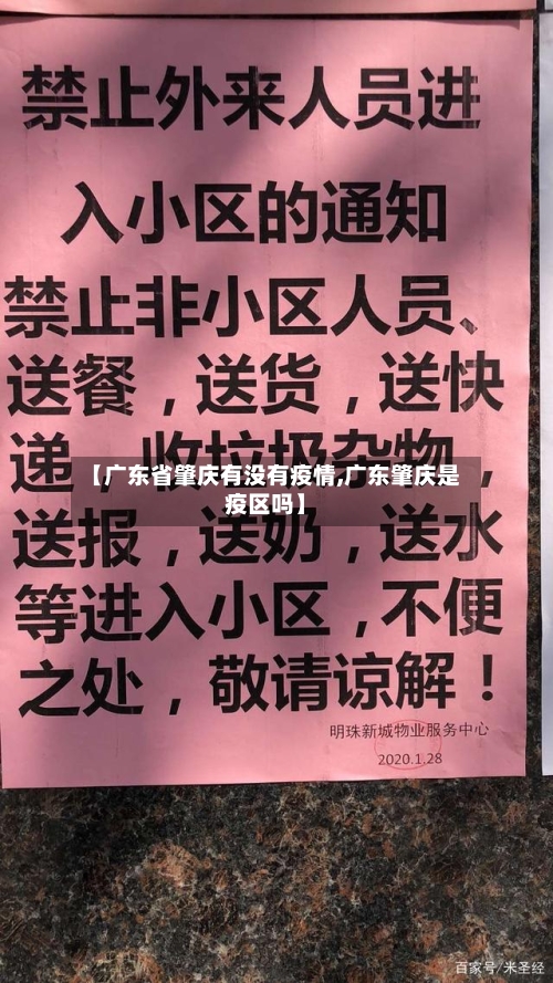 【广东省肇庆有没有疫情,广东肇庆是疫区吗】-第1张图片