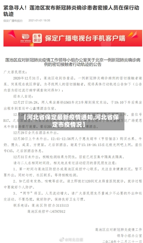 【河北省保定最新疫情通知,河北省保定市疫情况】-第1张图片