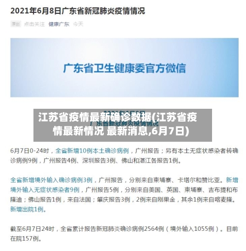 江苏省疫情最新确诊数据(江苏省疫情最新情况 最新消息,6月7日)-第1张图片