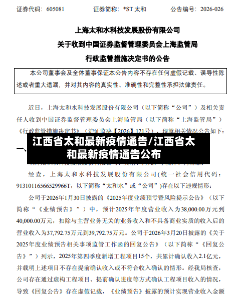江西省太和最新疫情通告/江西省太和最新疫情通告公布-第2张图片