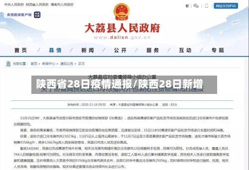 陕西省28日疫情通报/陕西28日新增-第1张图片