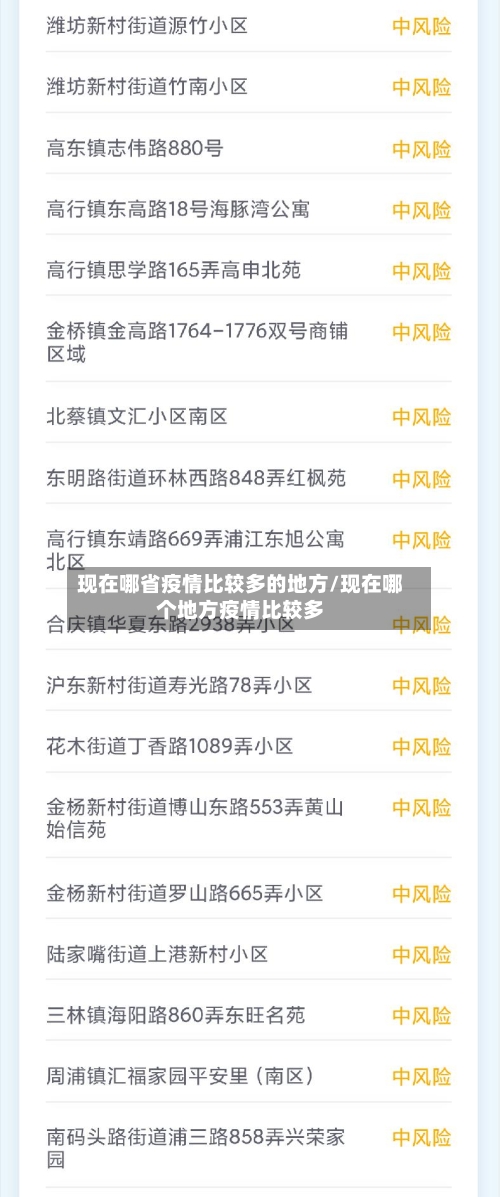 现在哪省疫情比较多的地方/现在哪个地方疫情比较多-第1张图片