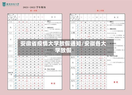 安徽省疫情大学放假通知/安徽各大学放假-第2张图片