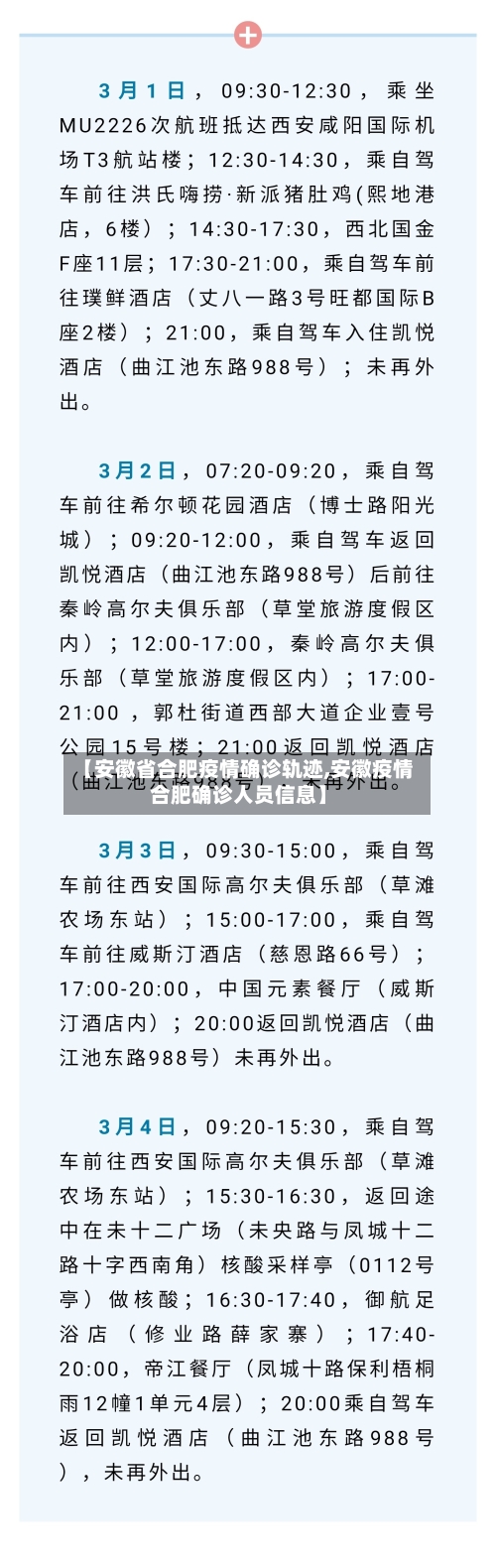 【安徽省合肥疫情确诊轨迹,安徽疫情合肥确诊人员信息】-第2张图片