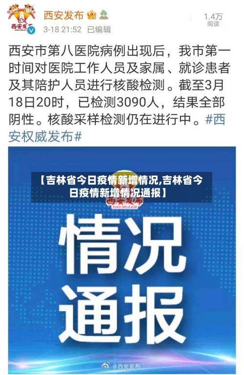 【吉林省今日疫情新增情况,吉林省今日疫情新增情况通报】-第1张图片