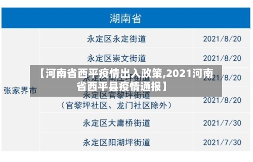 【河南省西平疫情出入政策,2021河南省西平县疫情通报】-第1张图片