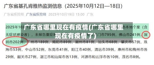 广东省哪里现在有疫情(广东省哪里现在有疫情了)-第2张图片