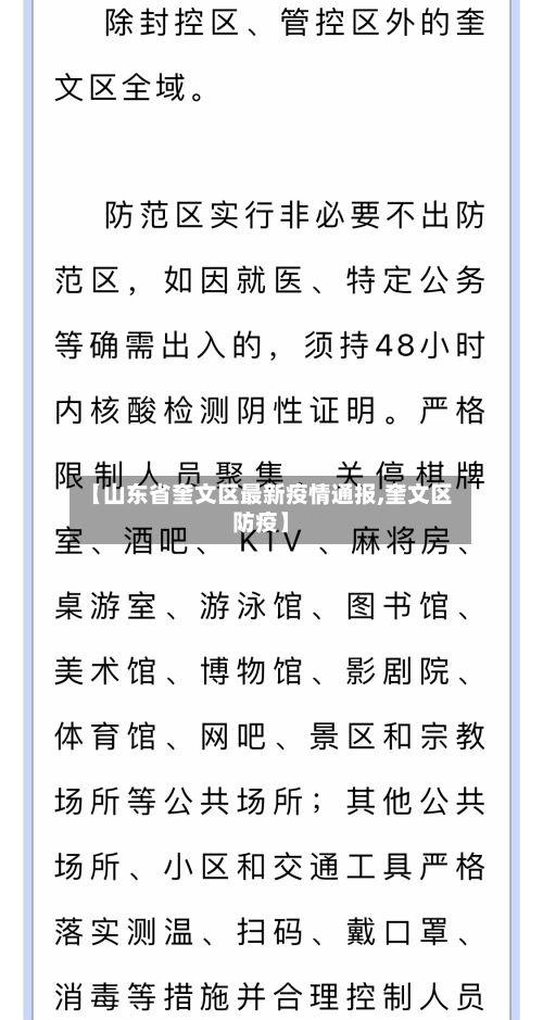 【山东省奎文区最新疫情通报,奎文区防疫】-第1张图片