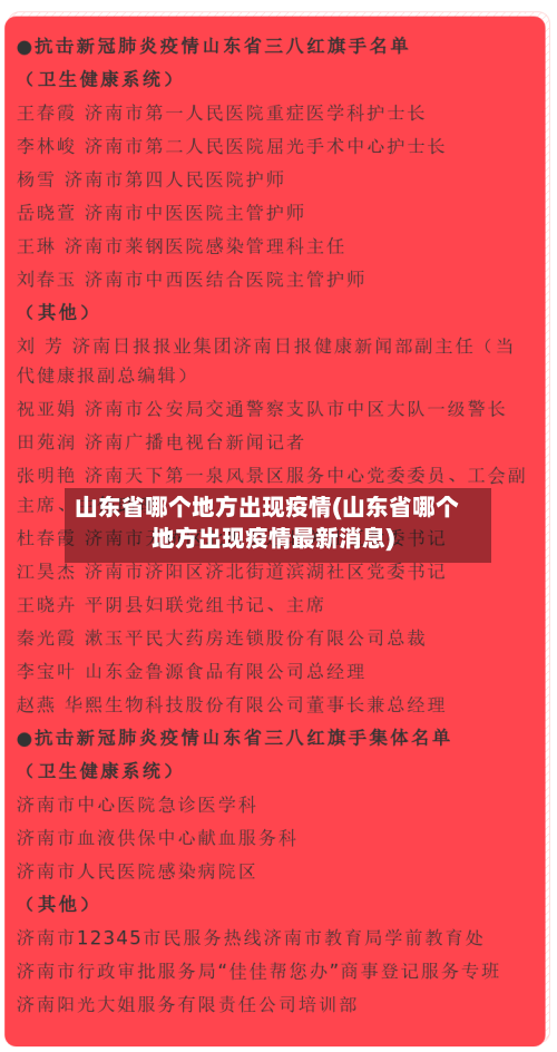 山东省哪个地方出现疫情(山东省哪个地方出现疫情最新消息)-第3张图片
