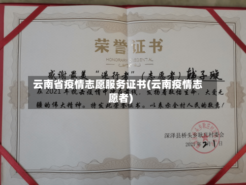 云南省疫情志愿服务证书(云南疫情志愿者)-第3张图片