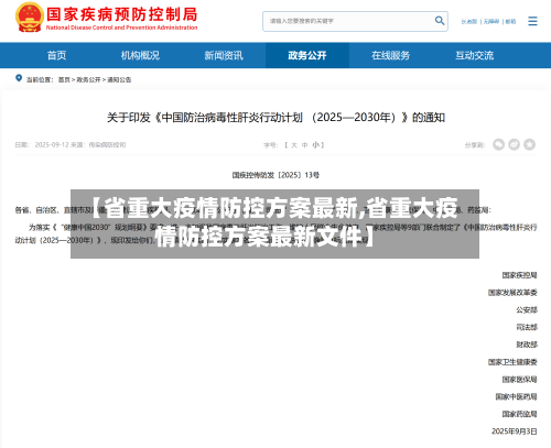 【省重大疫情防控方案最新,省重大疫情防控方案最新文件】-第2张图片