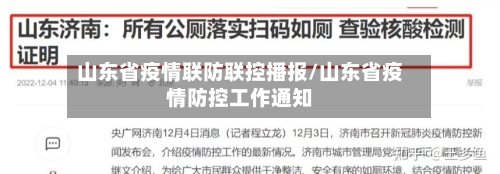山东省疫情联防联控播报/山东省疫情防控工作通知-第2张图片