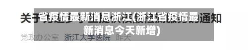 省疫情最新消息浙江(浙江省疫情最新消息今天新增)-第3张图片