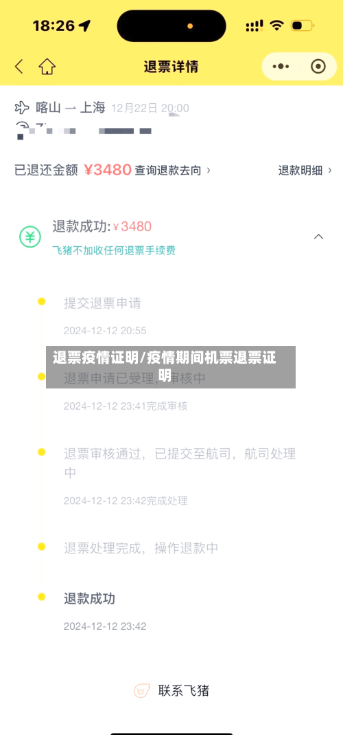 退票疫情证明/疫情期间机票退票证明-第2张图片