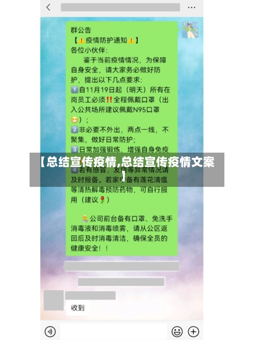 【总结宣传疫情,总结宣传疫情文案】-第1张图片