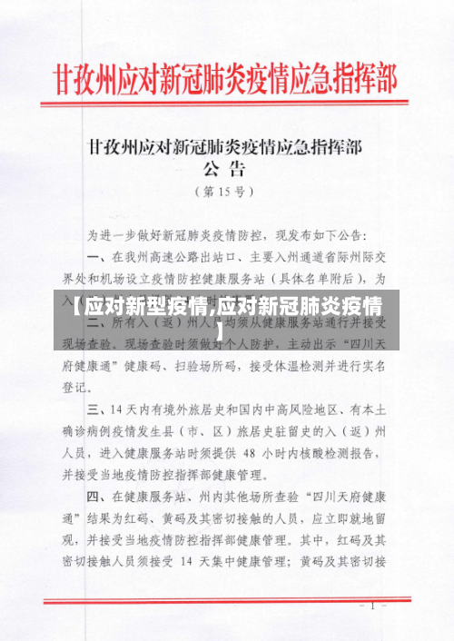 【应对新型疫情,应对新冠肺炎疫情】-第1张图片