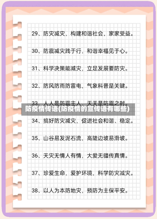 防疫情传语(防疫情的宣传语有哪些)-第3张图片