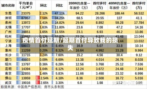 疫情首付延期/延期首付导致我的损失-第2张图片