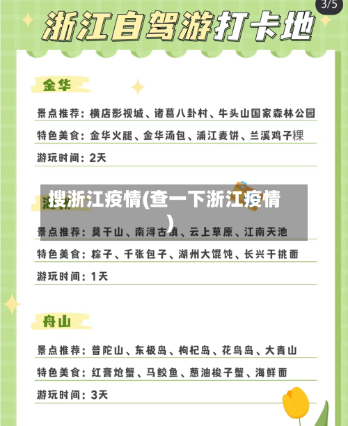 搜浙江疫情(查一下浙江疫情)-第1张图片
