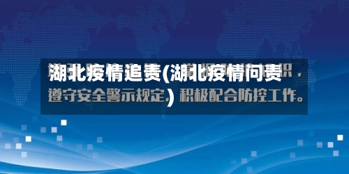 湖北疫情追责(湖北疫情问责)-第2张图片
