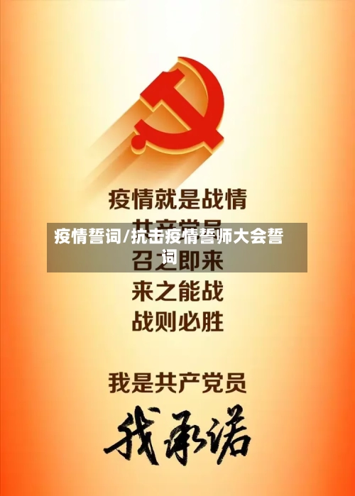 疫情誓词/抗击疫情誓师大会誓词-第2张图片