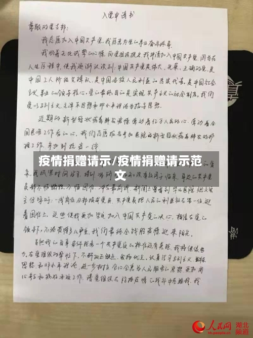 疫情捐赠请示/疫情捐赠请示范文-第2张图片