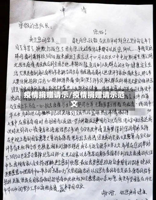疫情捐赠请示/疫情捐赠请示范文-第1张图片