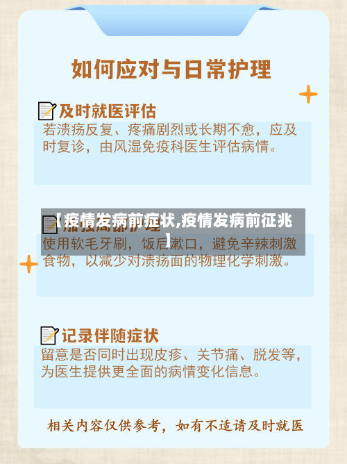 【疫情发病前症状,疫情发病前征兆】-第2张图片