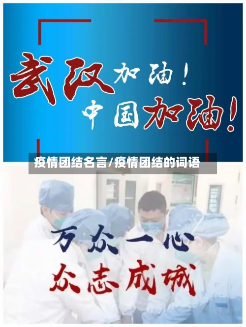 疫情团结名言/疫情团结的词语-第1张图片