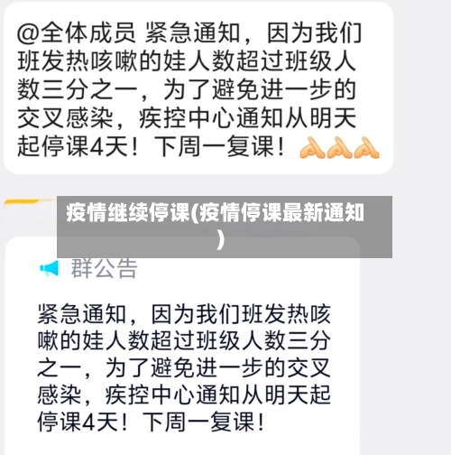 疫情继续停课(疫情停课最新通知)-第2张图片
