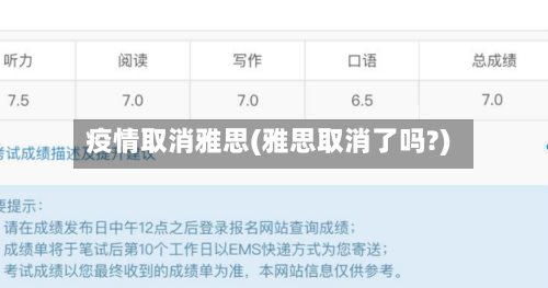 疫情取消雅思(雅思取消了吗?)-第1张图片